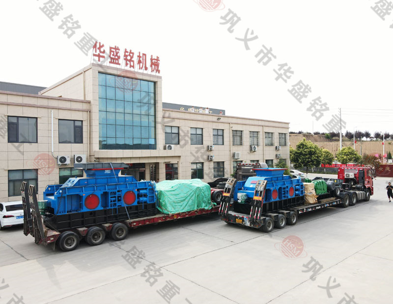 水泥廢料用什么破碎好?就用液壓對(duì)輥制砂機(jī)